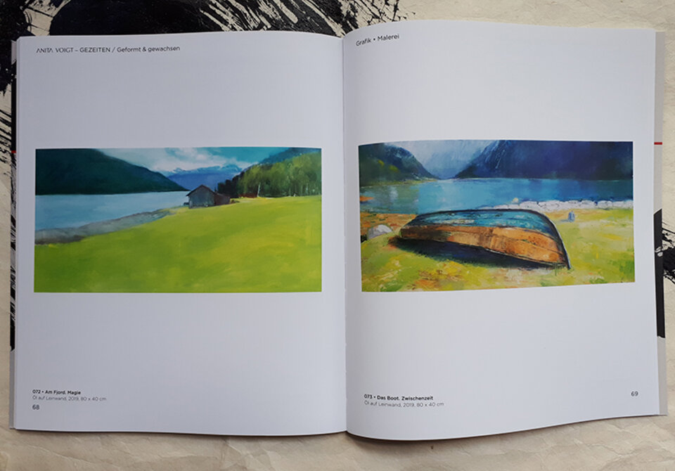 Anita Voigt: Anita Voigt / GEZEITEN 2017 - 2021, Innenseite Malerei
