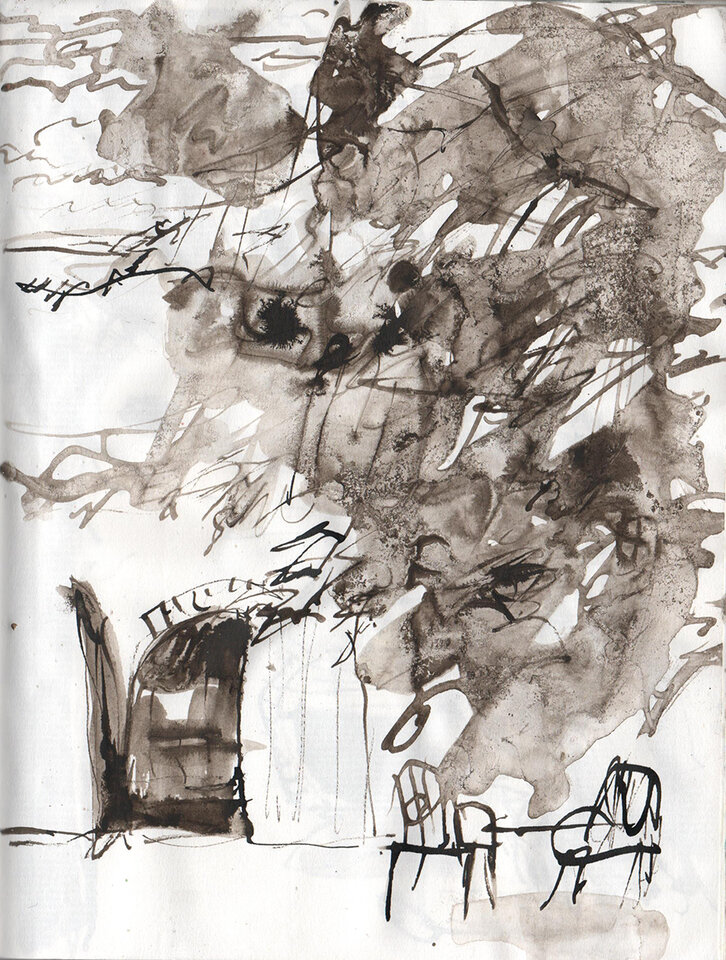 Anita Voigt: Hinter der Scheune II, Atnaundorf
