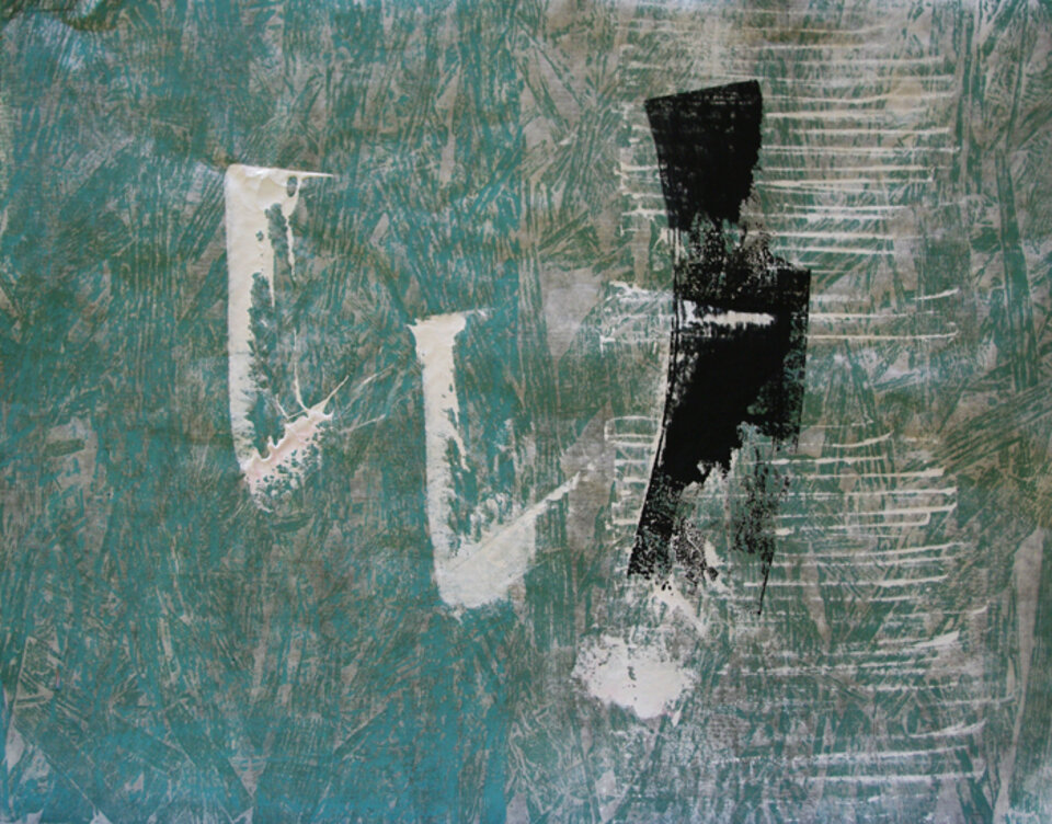 Anita Voigt: Wasser IV, Japanpapier