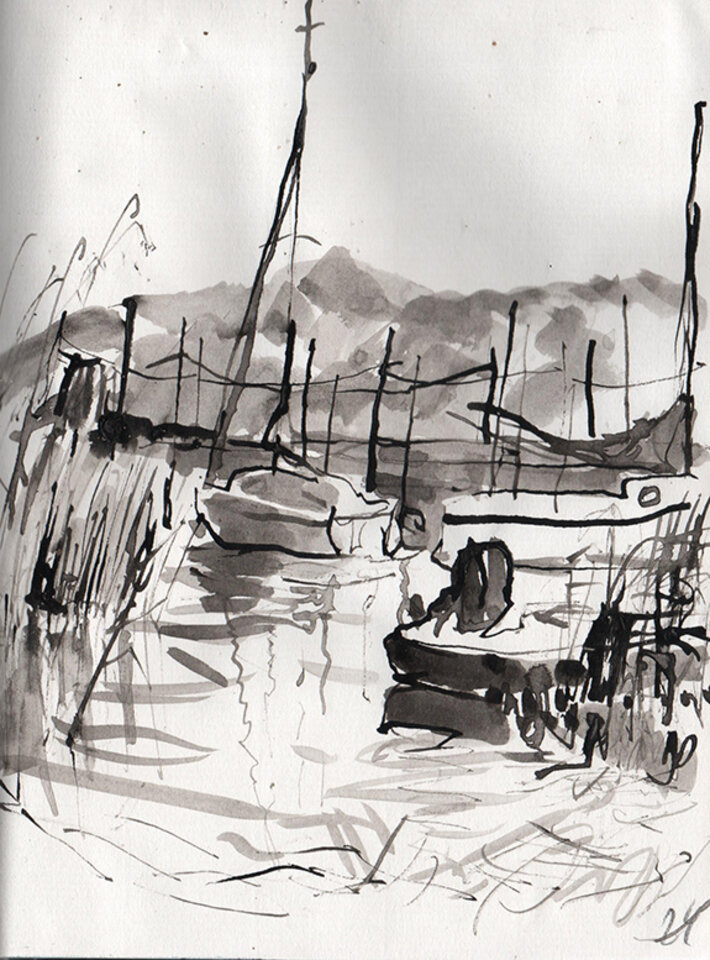 Anita Voigt: Hafen Groß Zicker II