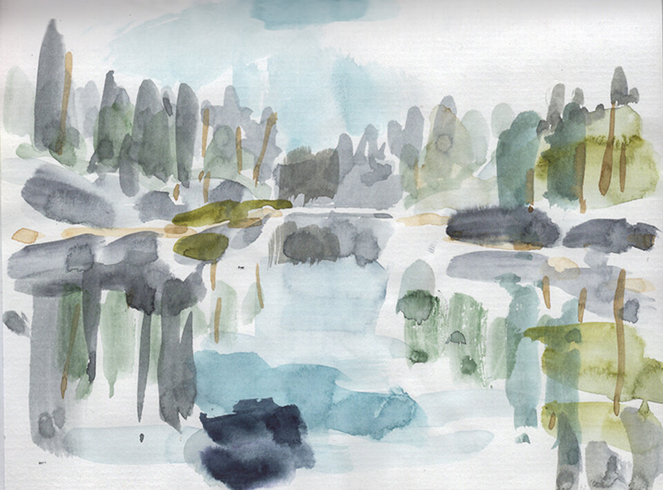 Anita Voigt: See in der Telemark