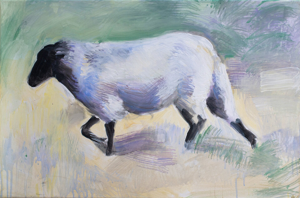 Anita Voigt: Schafe II