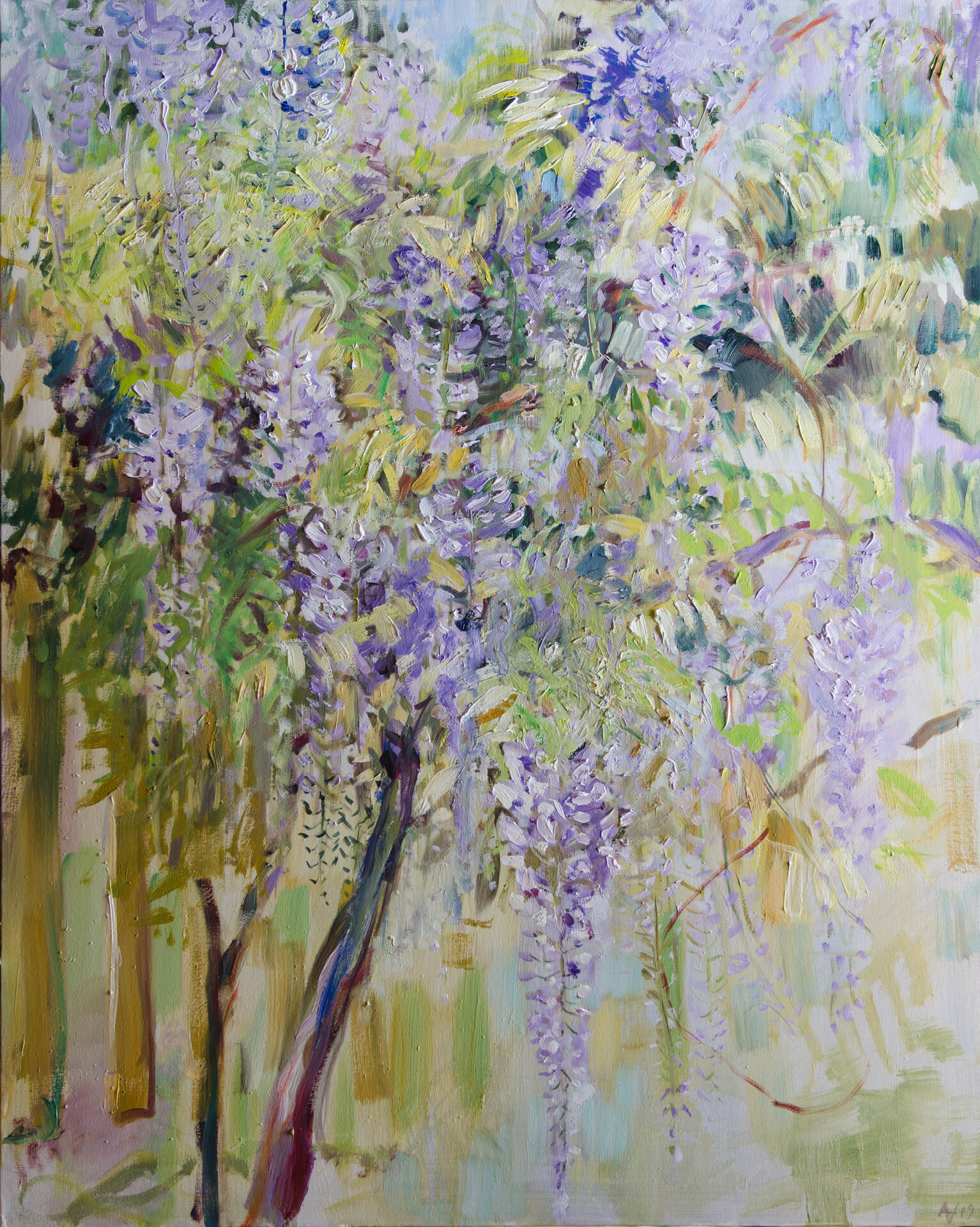 Anita Voigt: Blauregen I