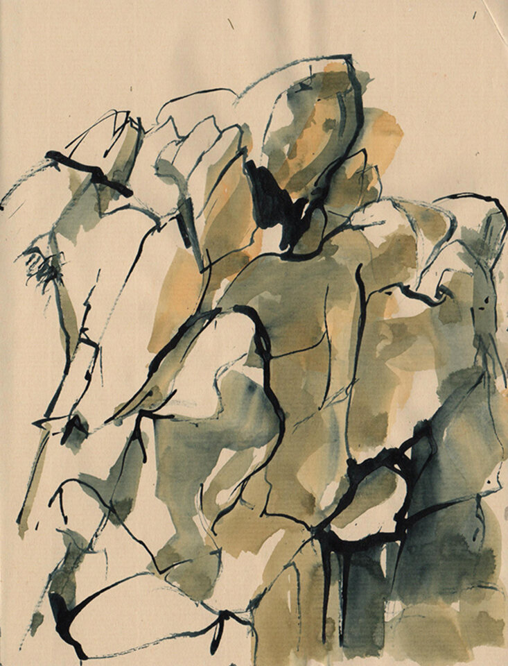 Anita Voigt: Klippen / bretonische Küste