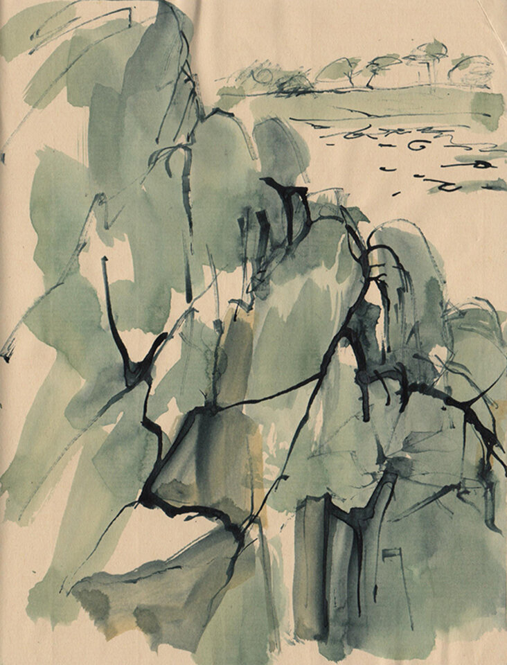 Anita Voigt: Klippen / bretonische Küste