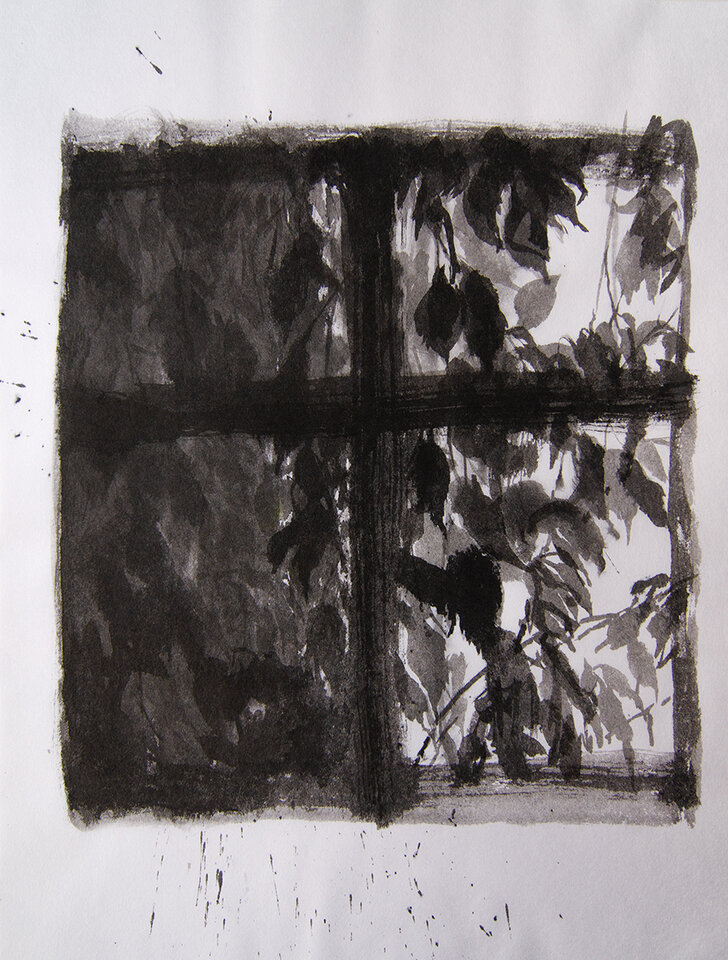 Anita Voigt: Aus dem Atelierfenster im Herbst